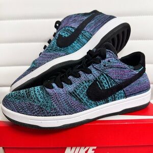 Nike Dunk Flyknit FK Chlorine Blue Mens Sz 9.5 US 917746-005 - RARE - Good Cond